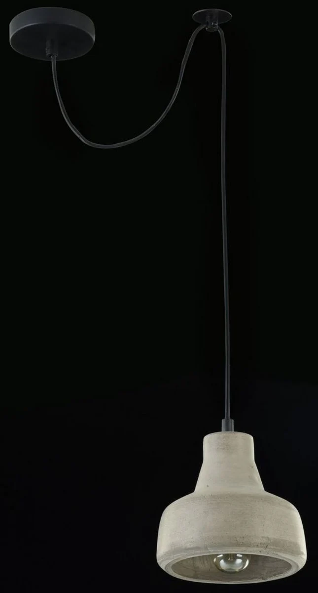 Casa Padrino Hanging Lamp / Pendant Lamp Gray Ø 16,5 x H. 15 cm - Modern Lamp with Concrete Lampshade