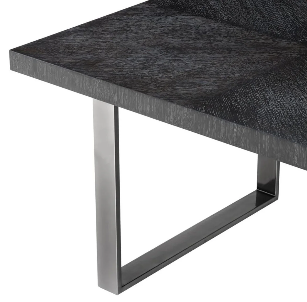 Casa Padrino mesa de comedor de lujo negro 250 x 110 x H. 75 cm - Muebles de Comedor