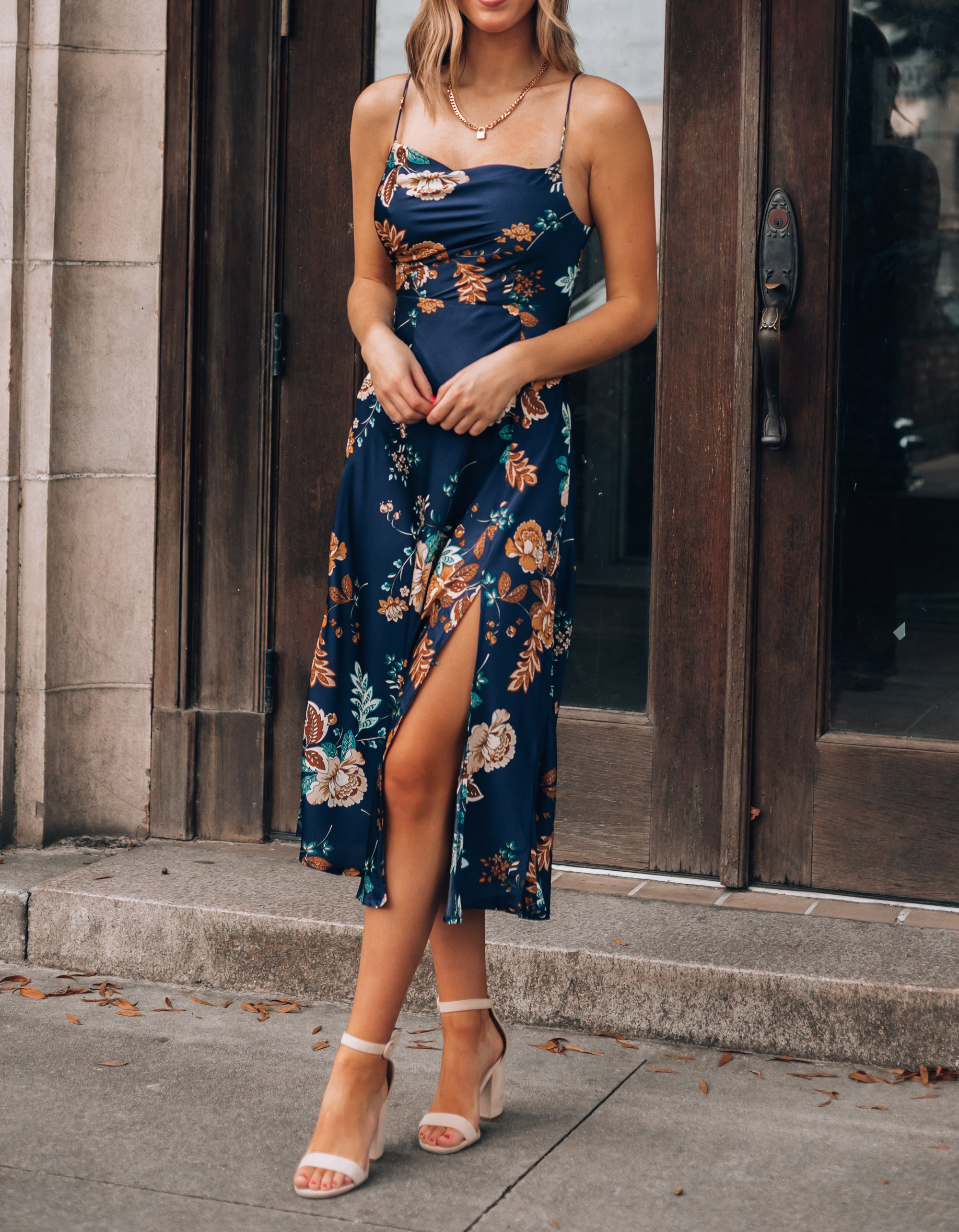 Stolen Heart Print Midi Skirt