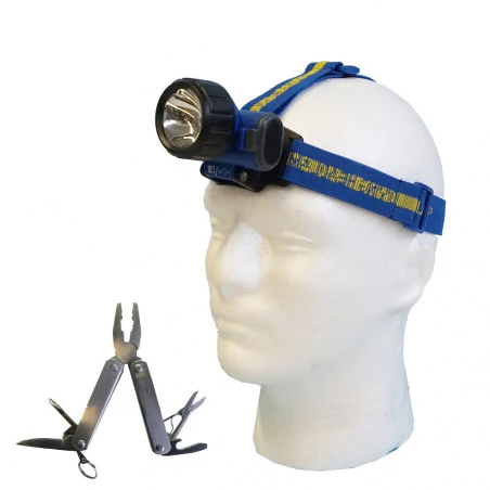 Linterna frontal Locust ORIENTABLE SUMERGIBLE – azul