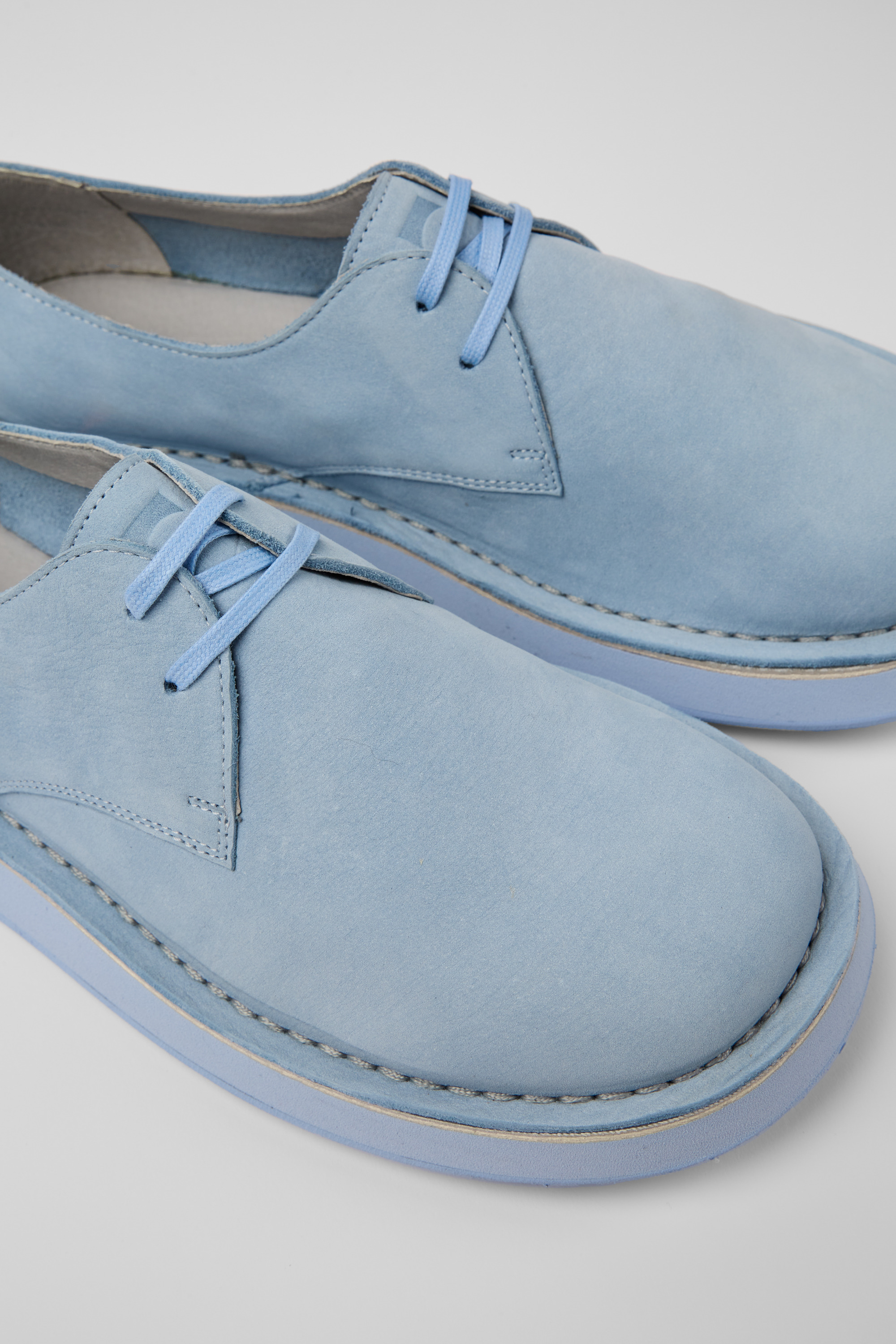 Brothers Polze - Blue leather shoes for men