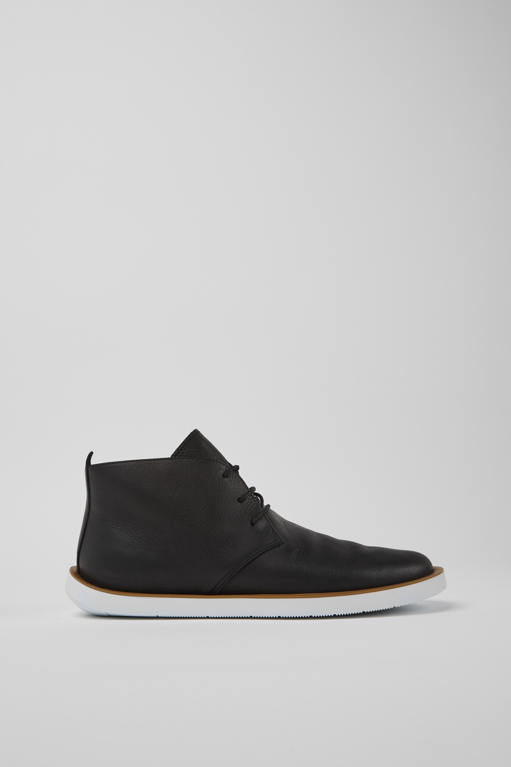 Wagon - Black leather men's shoes