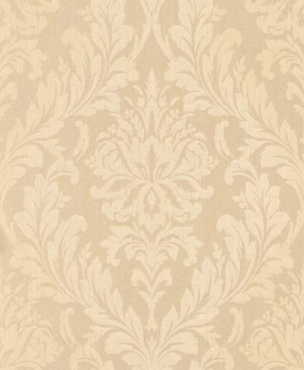 Casa Padrino papel pintado textil barroco albaricoque / crema 10,05 x 0,53 m - Papel Pintado para Sala de Estar - Accesorios Deco en Estilo Barroco