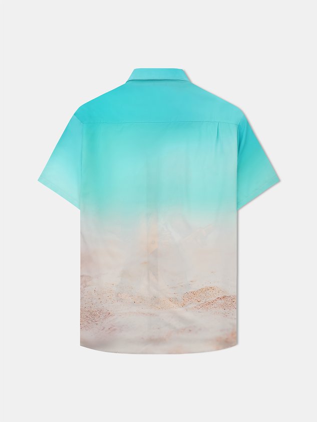 Gorilla Carrying Taco And Beer Chest Pocket Short Sleeve Casual Shirt