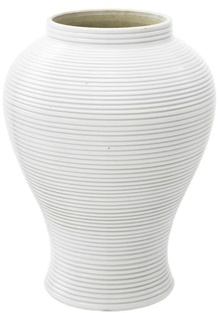 Casa Padrino jarra de porcelana de lujo con tapa blanca ? 25 x H. 45 cm - Hotel & Restaurant Decoration