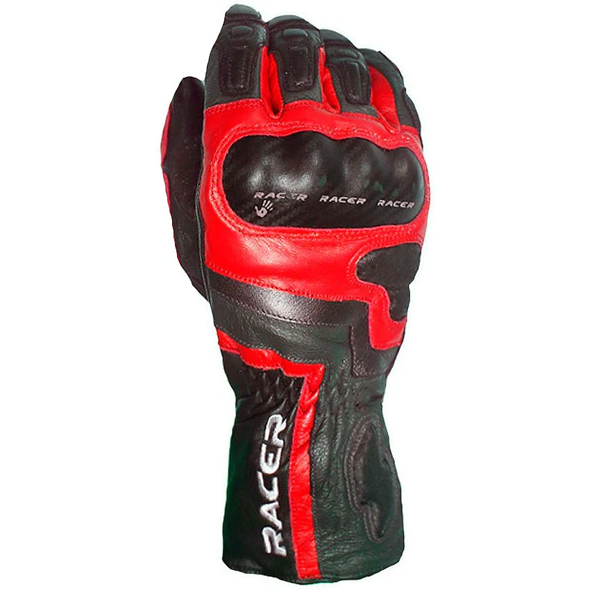GUANTES VERANO RACER CUP NEGRO / ROJO
