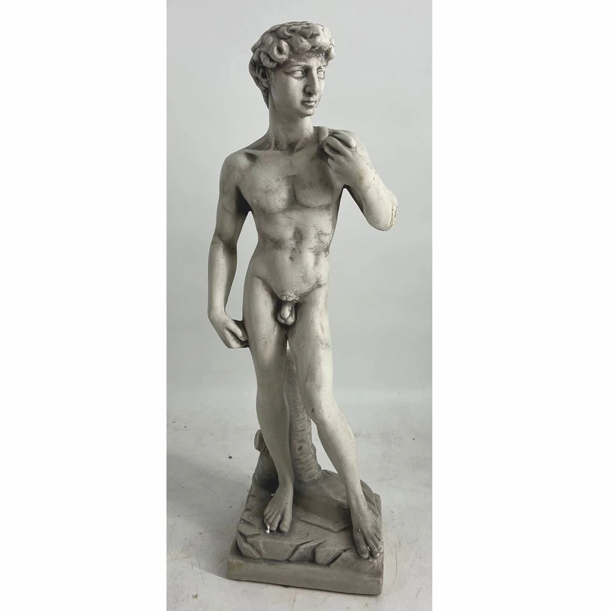 Casa Padrino escultura de decoraci¨®n de jard¨ªn Art Nouveau de hormig¨®n hombre gris A. 59 cm