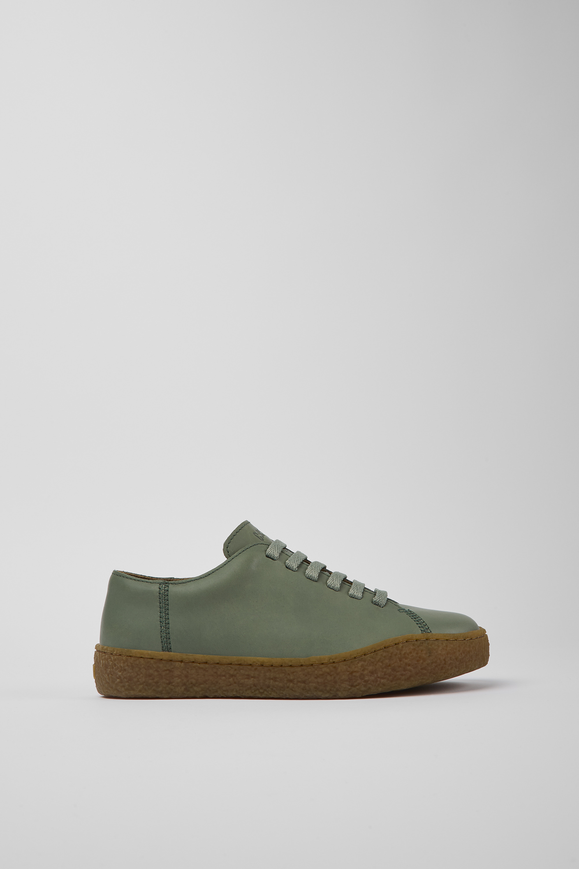 Peu Terreno - Green leather shoes for women