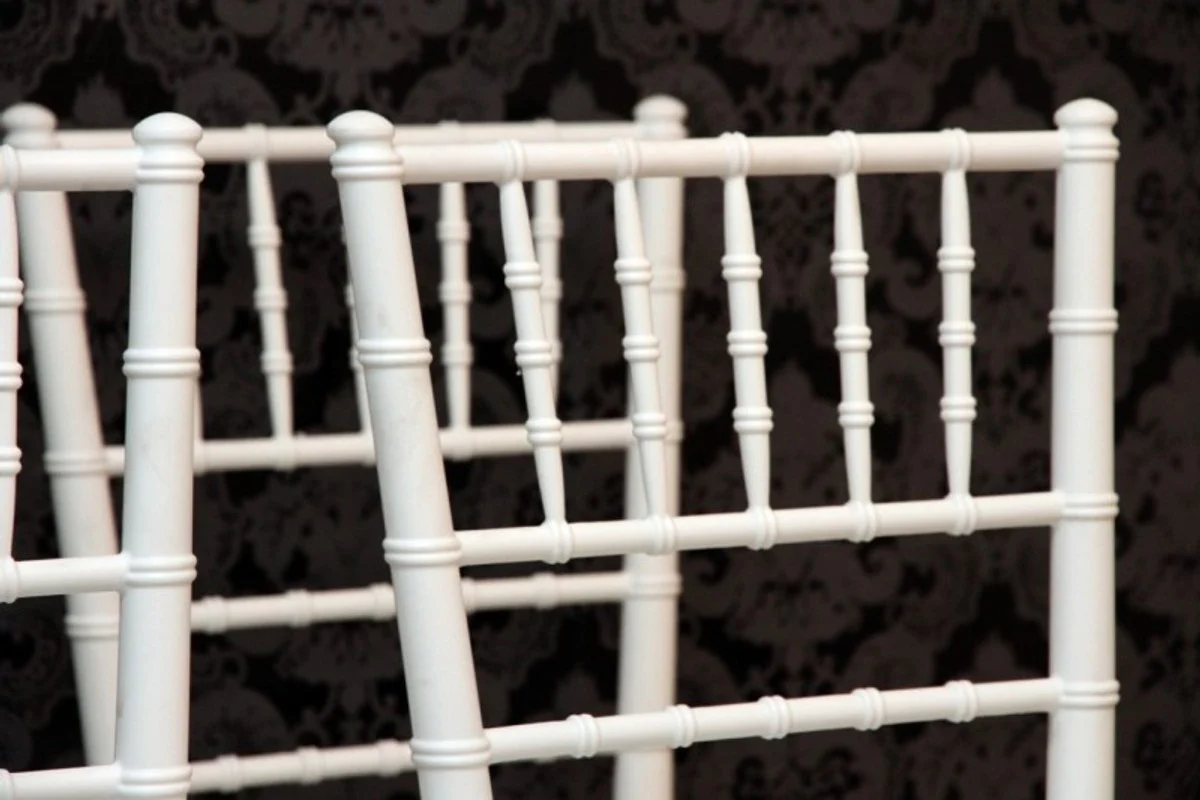 Set of 4 Designer White acrylic chair - Casa Padrino Ghost Chair furniture designer furniture - chairs polycarbonate