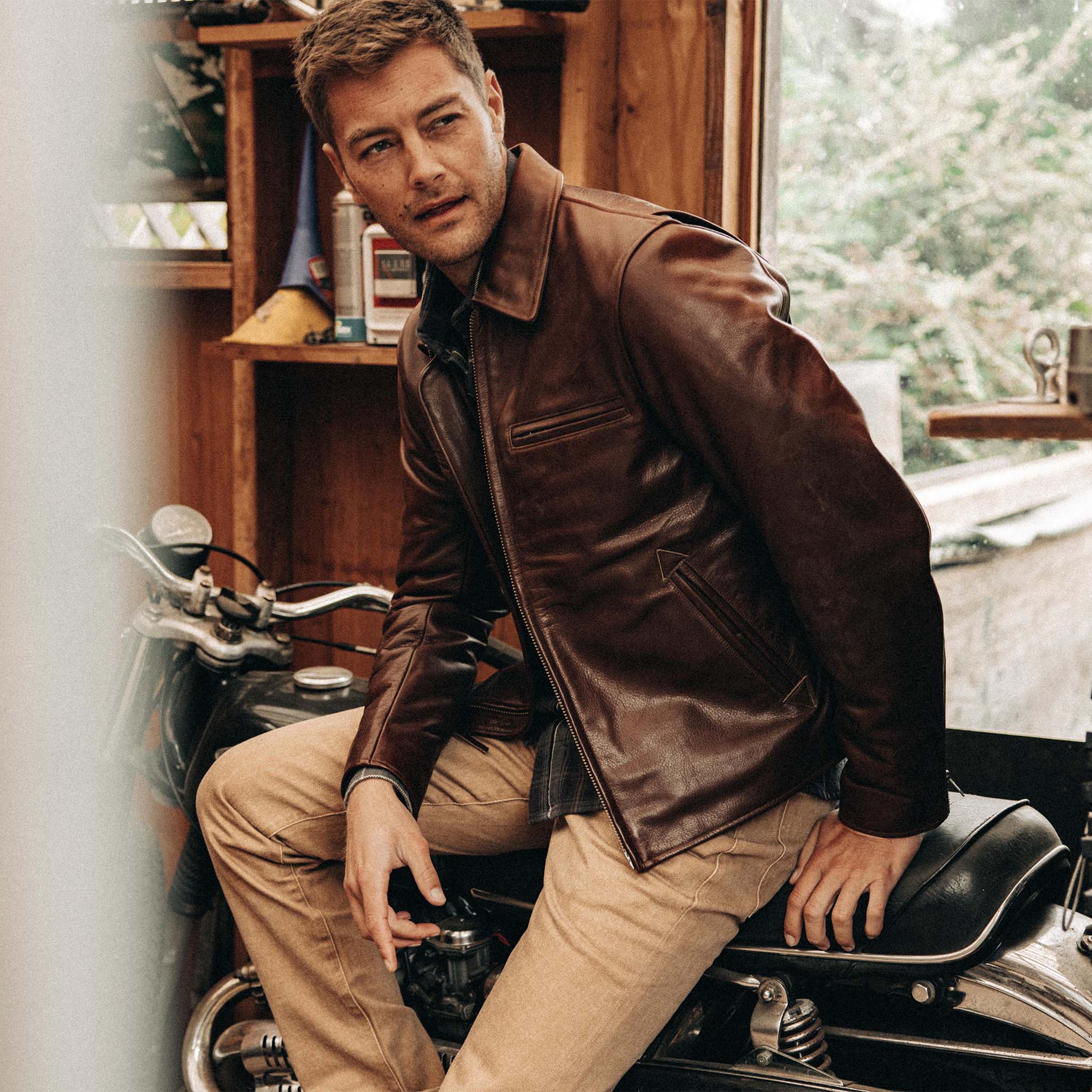 The Moto Jacket in Espresso Steerhide