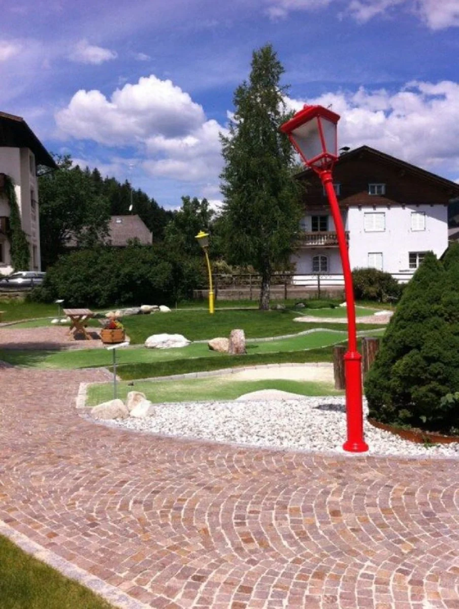 Casa Padrino linterna de jard¨ªn Art Nouveau rojo A. 353,5 cm - Iluminaci¨®n exterior