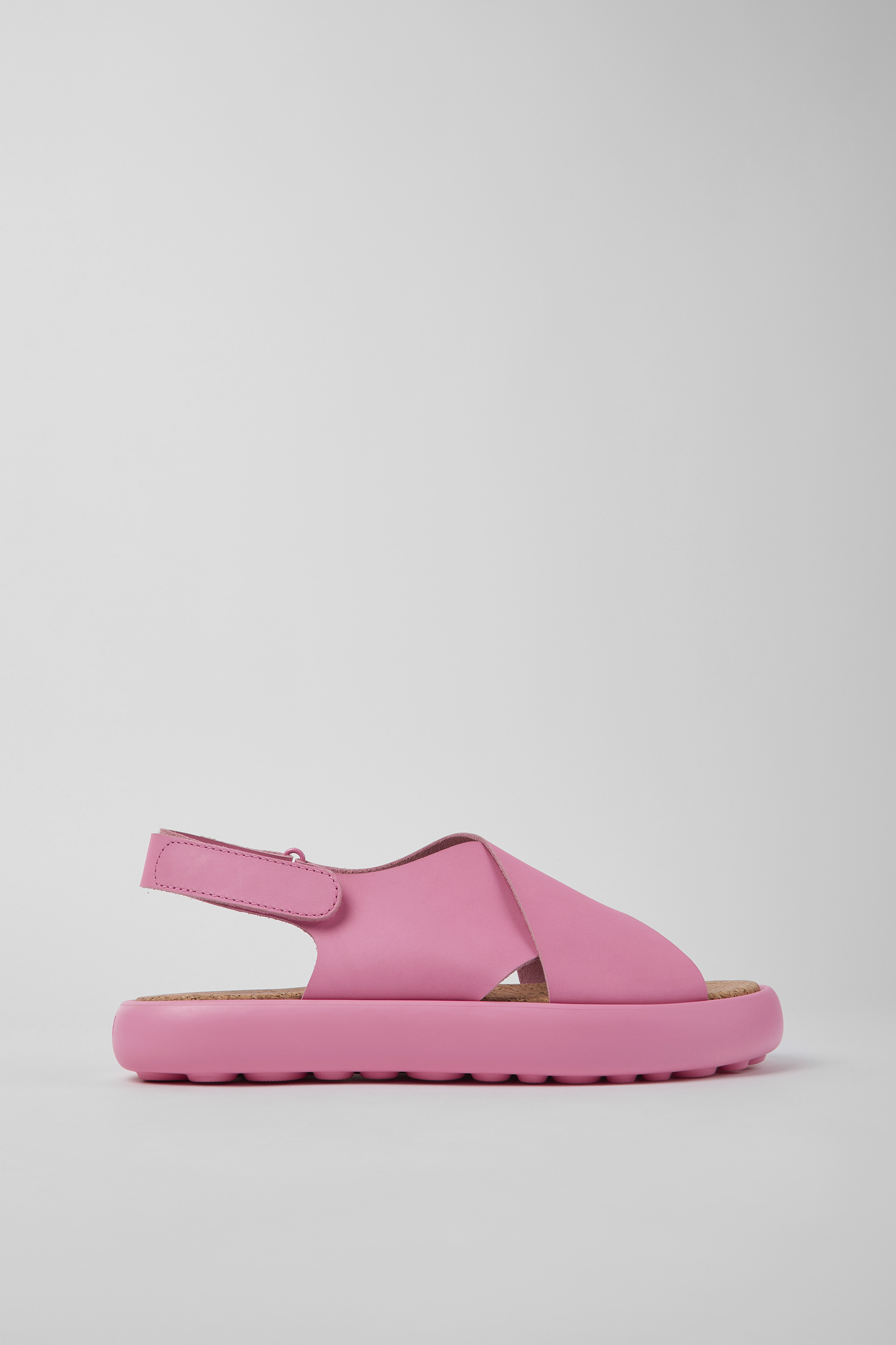 Pelotas Flota - Pink leather sandals for men
