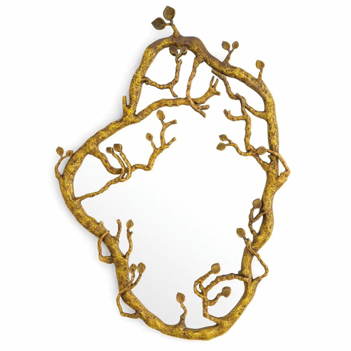 Casa Padrino espejo de lujo de lat¨®n vintage Al. 70 cm - Interior de lujo