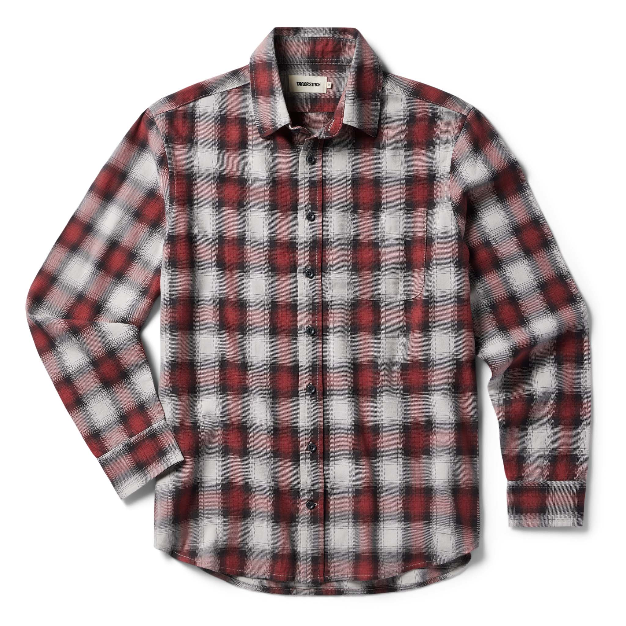 The California in Brick Plaid Ombre Twill