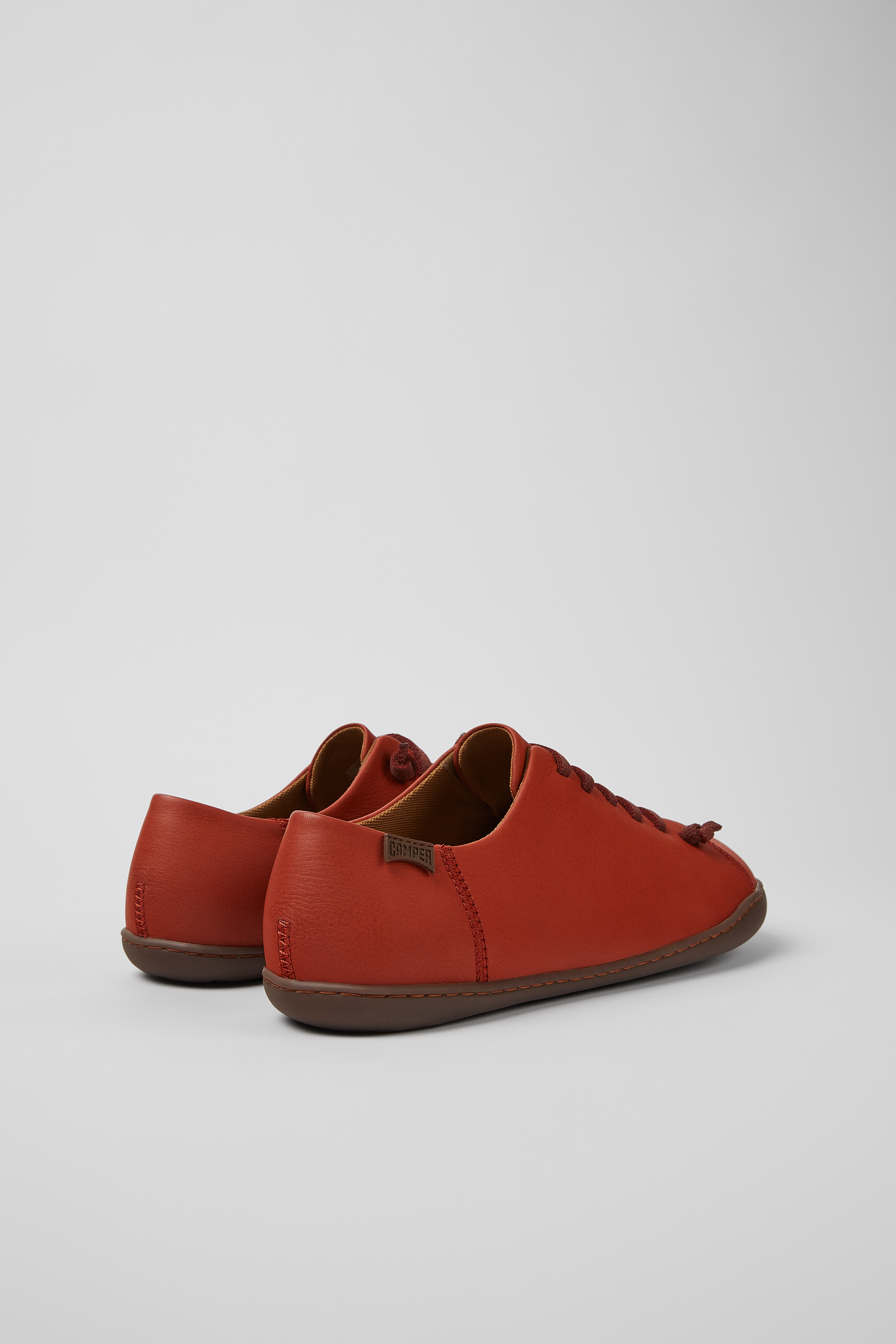 Peu - Red leather shoes for men