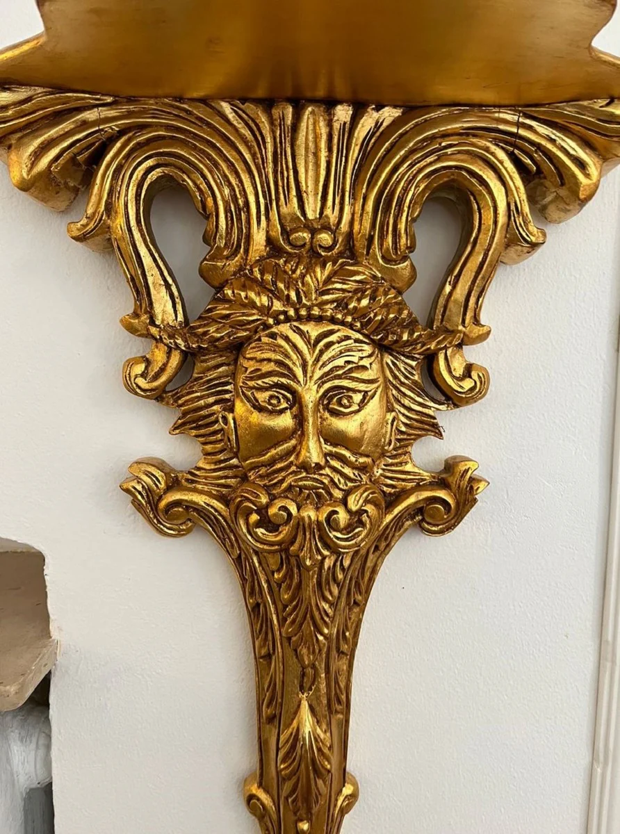 Casa Padrino consola de pared barroco oro - Magn¨ªfica consola de decoraci¨®n de pared en estilo barroco - Accesorios decorativos barrocos - Muebles barrocos