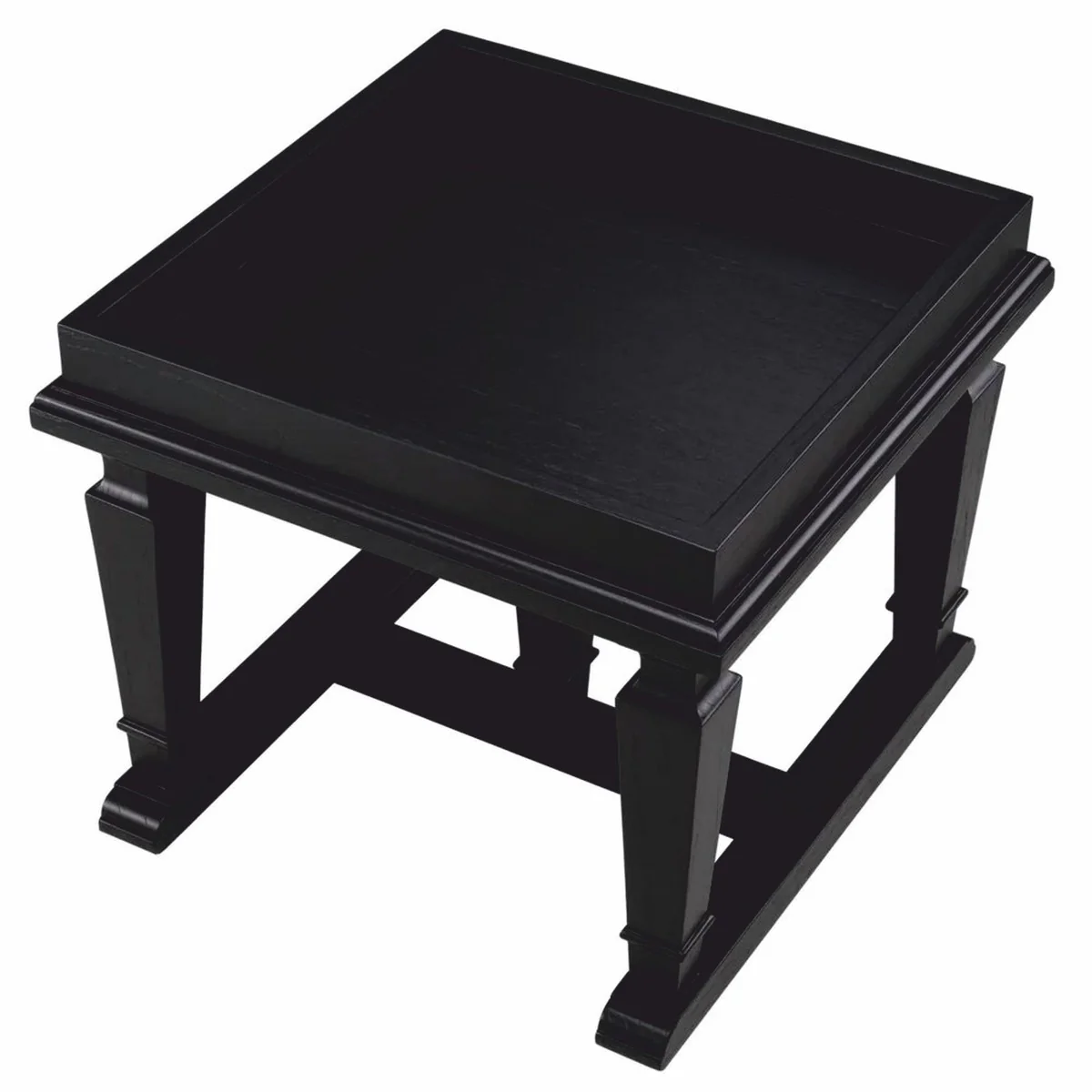 Casa Padrino mesa auxiliar de lujo negro 60 x 60 x Al. 51 cm - Muebles de hotel