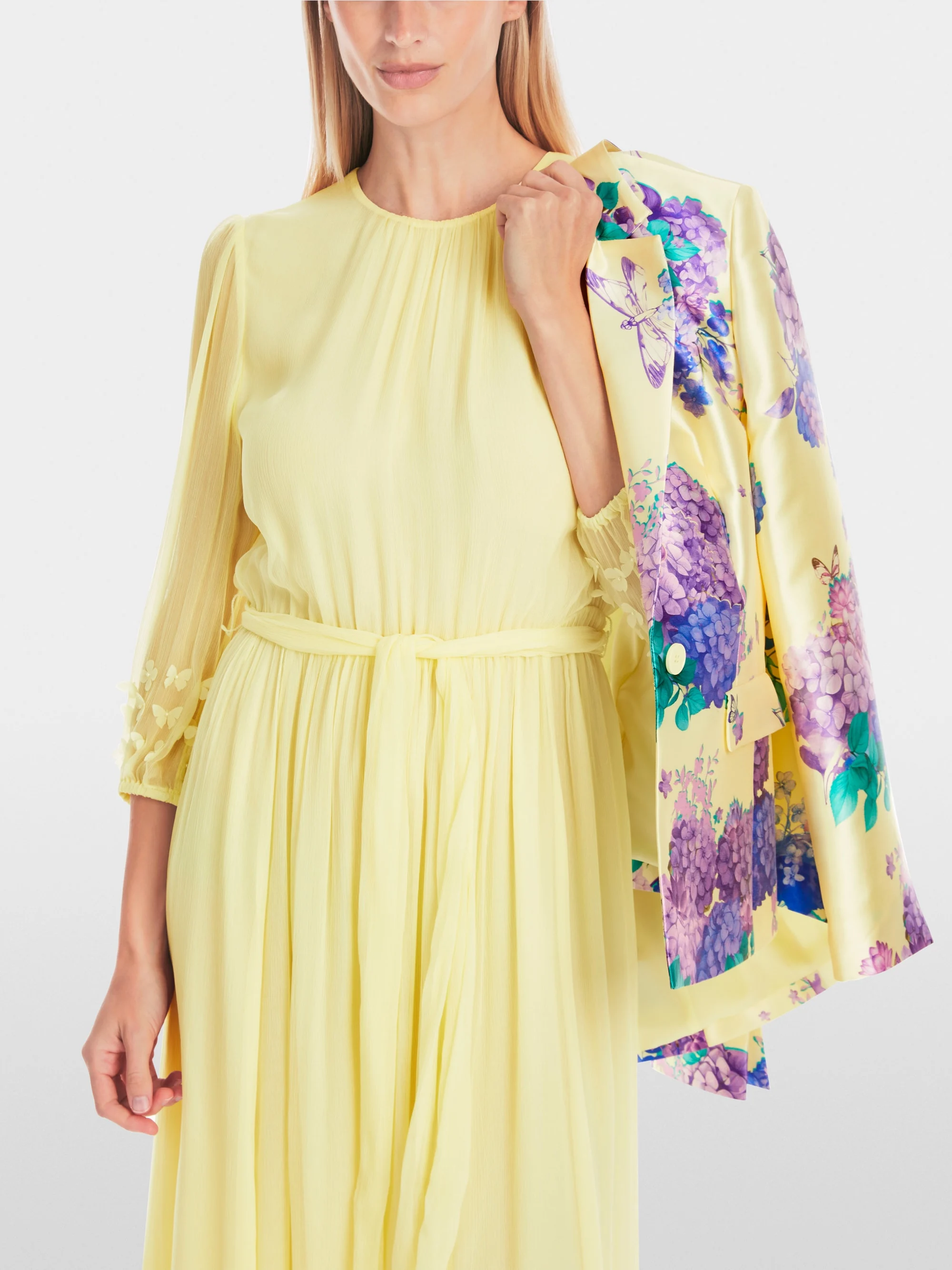 Marc-Cain Plain delicate viscose crepe dress