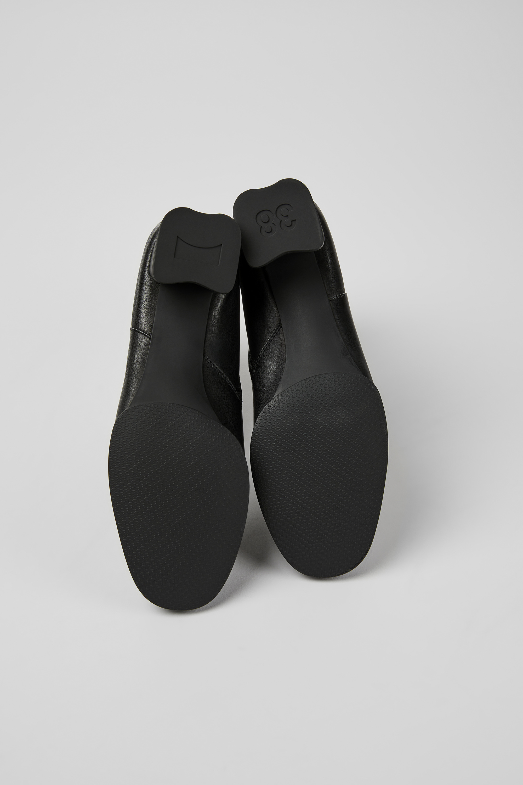 Katie - Black leather ankle boots