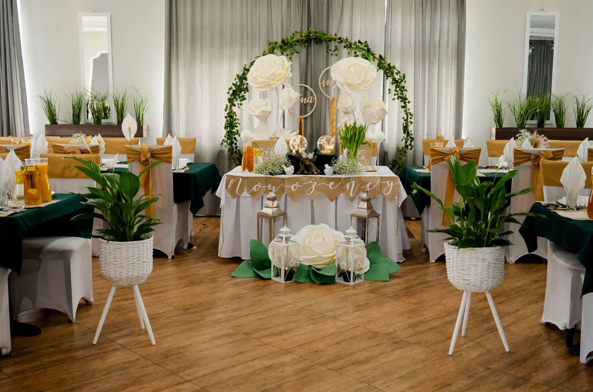 Casa Padrino conjunto de 6 rosas decorativas XXL de lujo blanco / crema Ø 55 x A. 180 cm - Accesorios decorativos para bodas