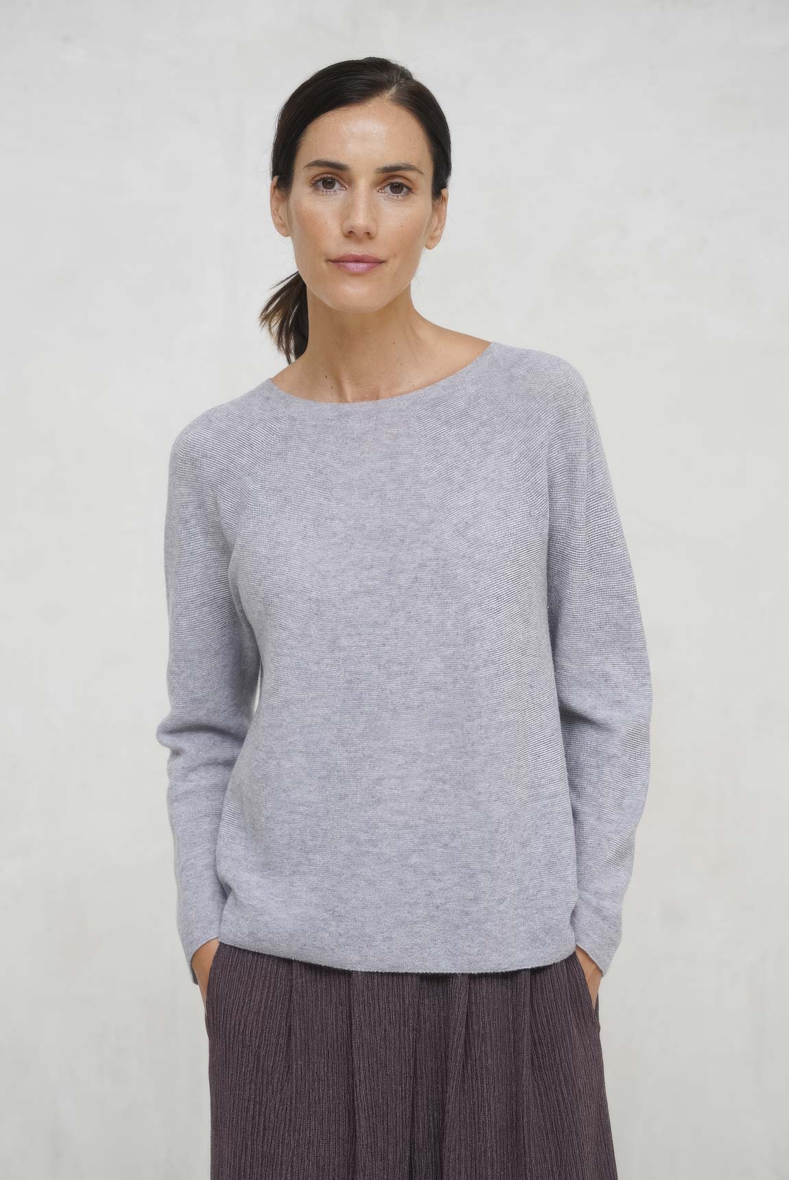 Rivera-spain Jersey cashmere seda Sedian gris