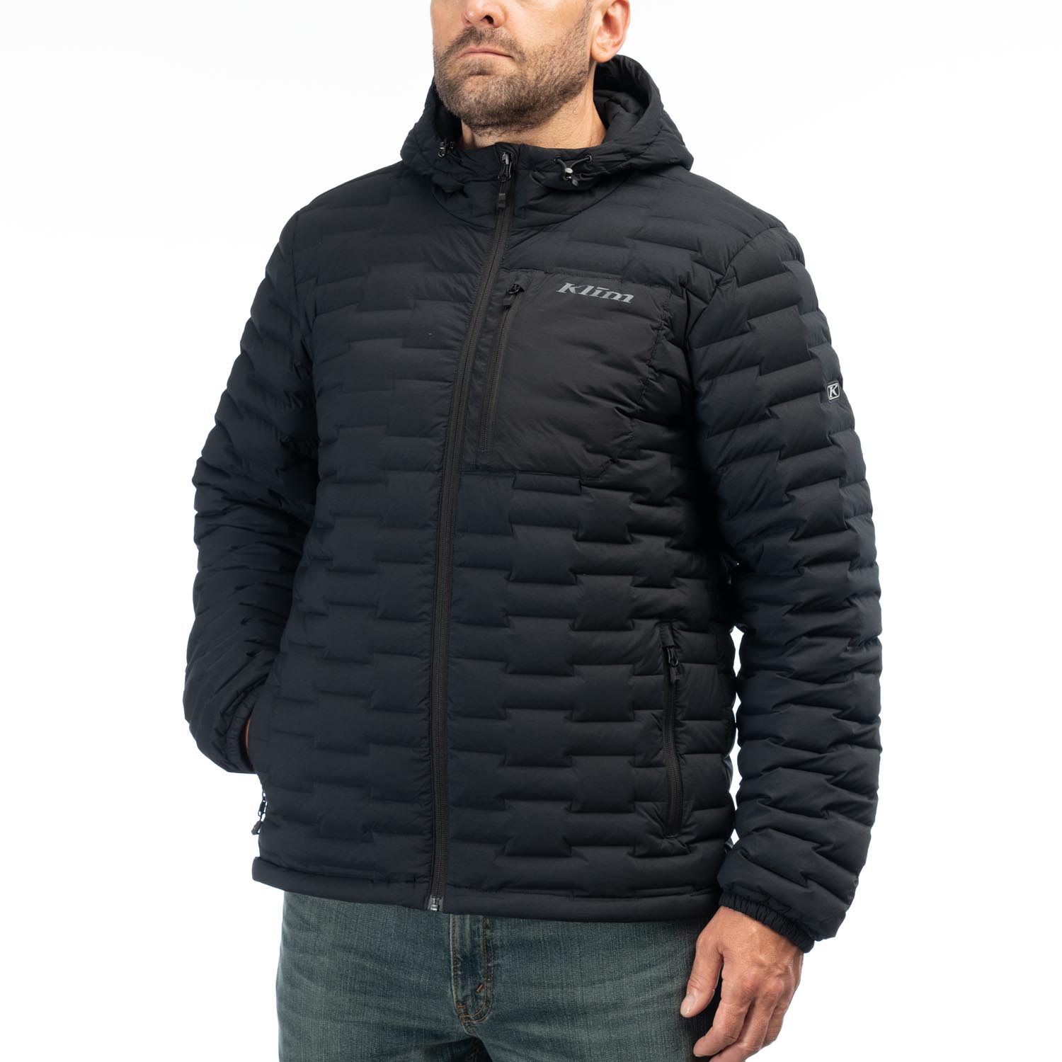 Boulder Stretch Down Hooded Jacket