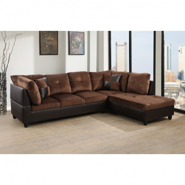 Burman 103.5��� Wide Faux Leather Sofa & Chaise