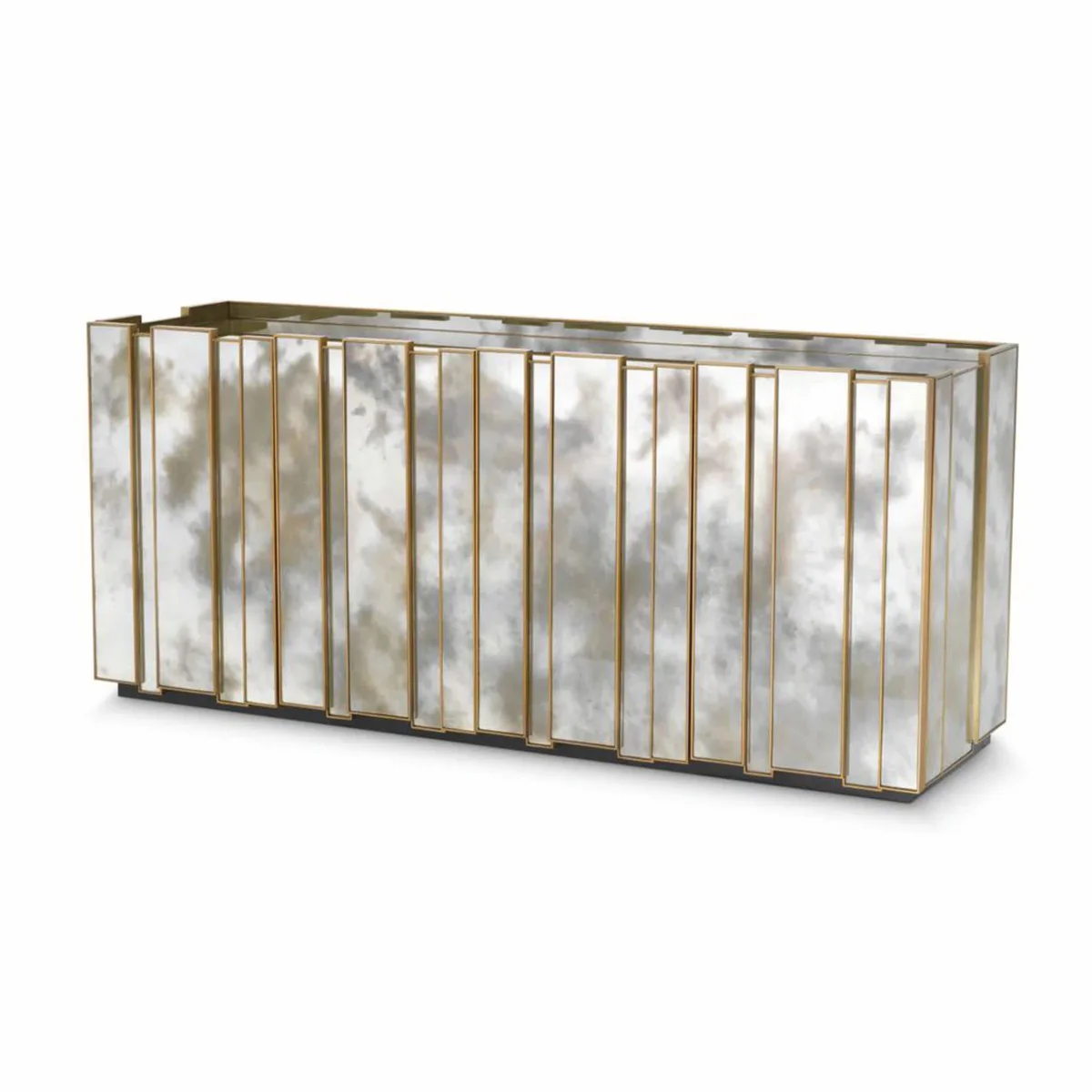 Casa Padrino aparador de lujo con espejo antiguo 200 cm - Muebles con espejo