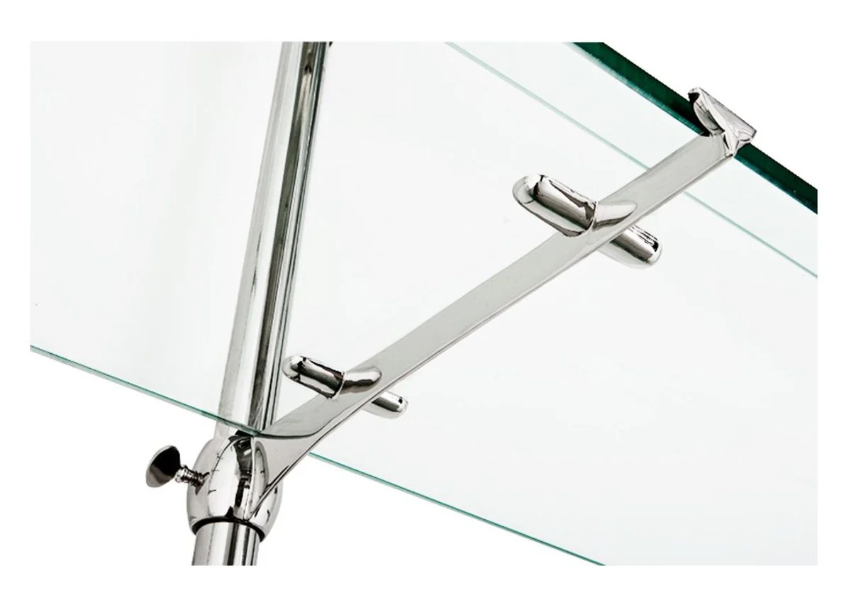 Casa Padrino dise?ador de doble pared plata plataforma 220 x 41 x H. 240 cm - muebles de sala de lujo