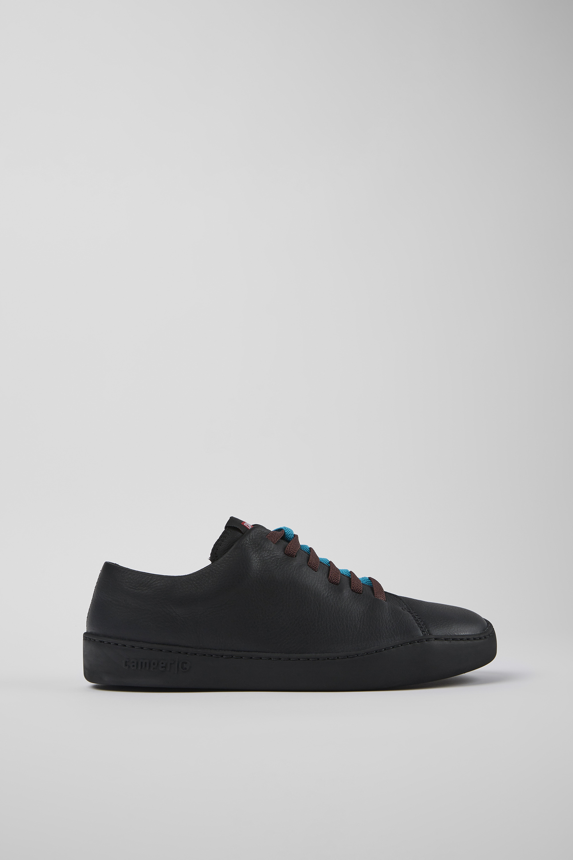 Twins - Black leather sneakers for men