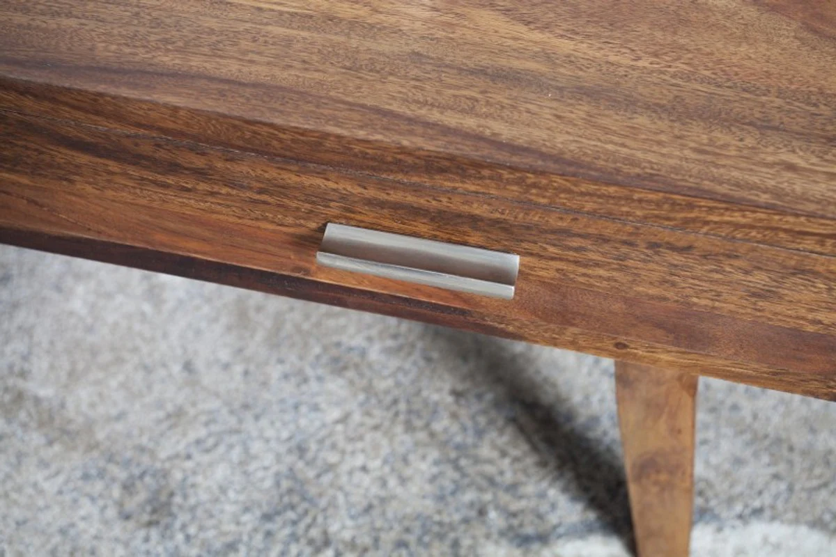 Mesa de centro de madera maciza de diseño Casa Padrino nature 120 x 40 cm - mesa de salón