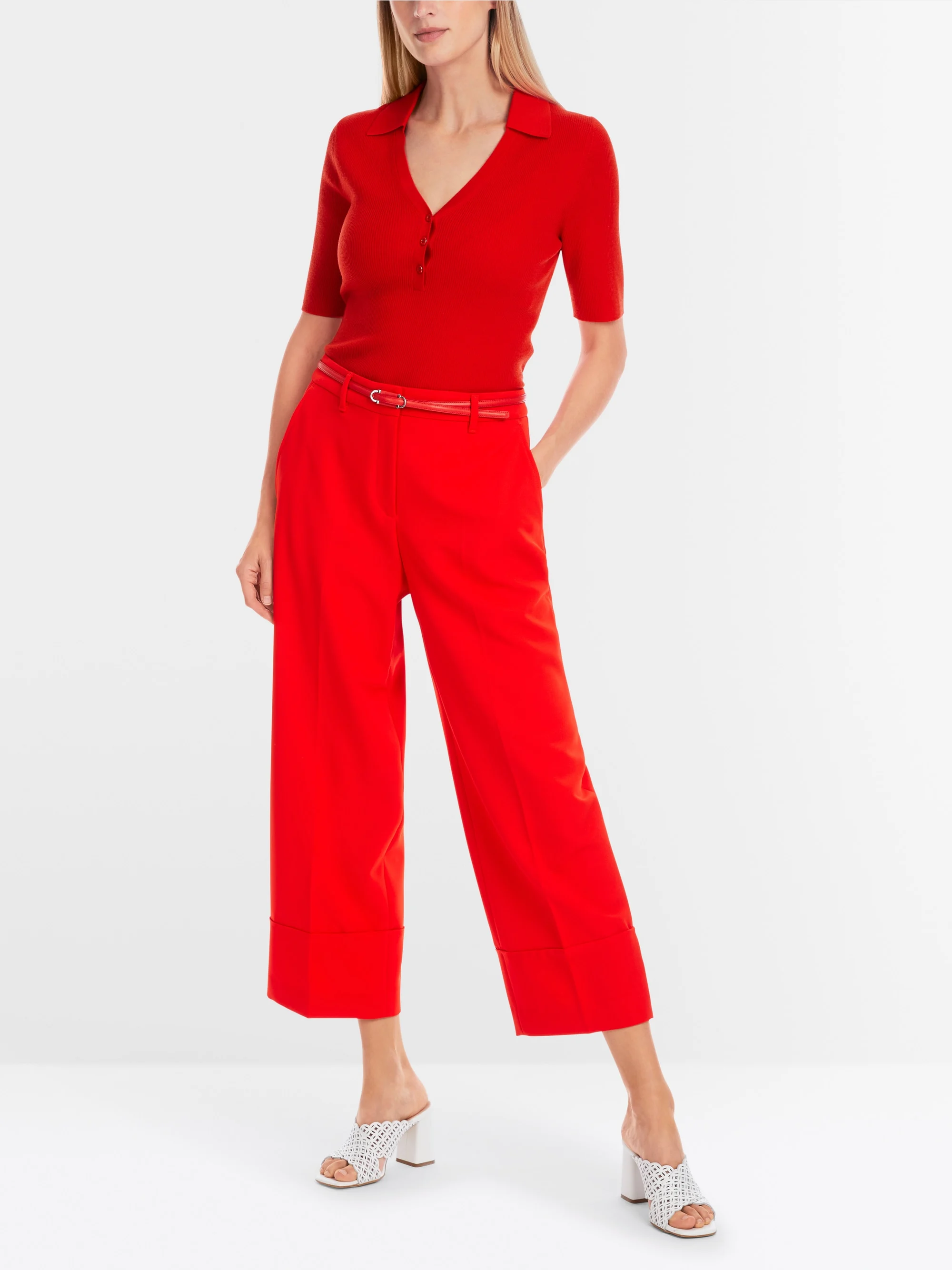 Marc-Cain 100% wool unicolour polo shirt