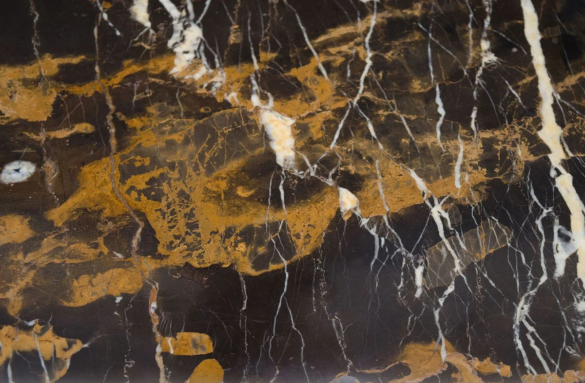 Casa Padrino mesa de centro de lujo negro Ø 70 x H. 40 cm - Muebles de Salón de Lujo