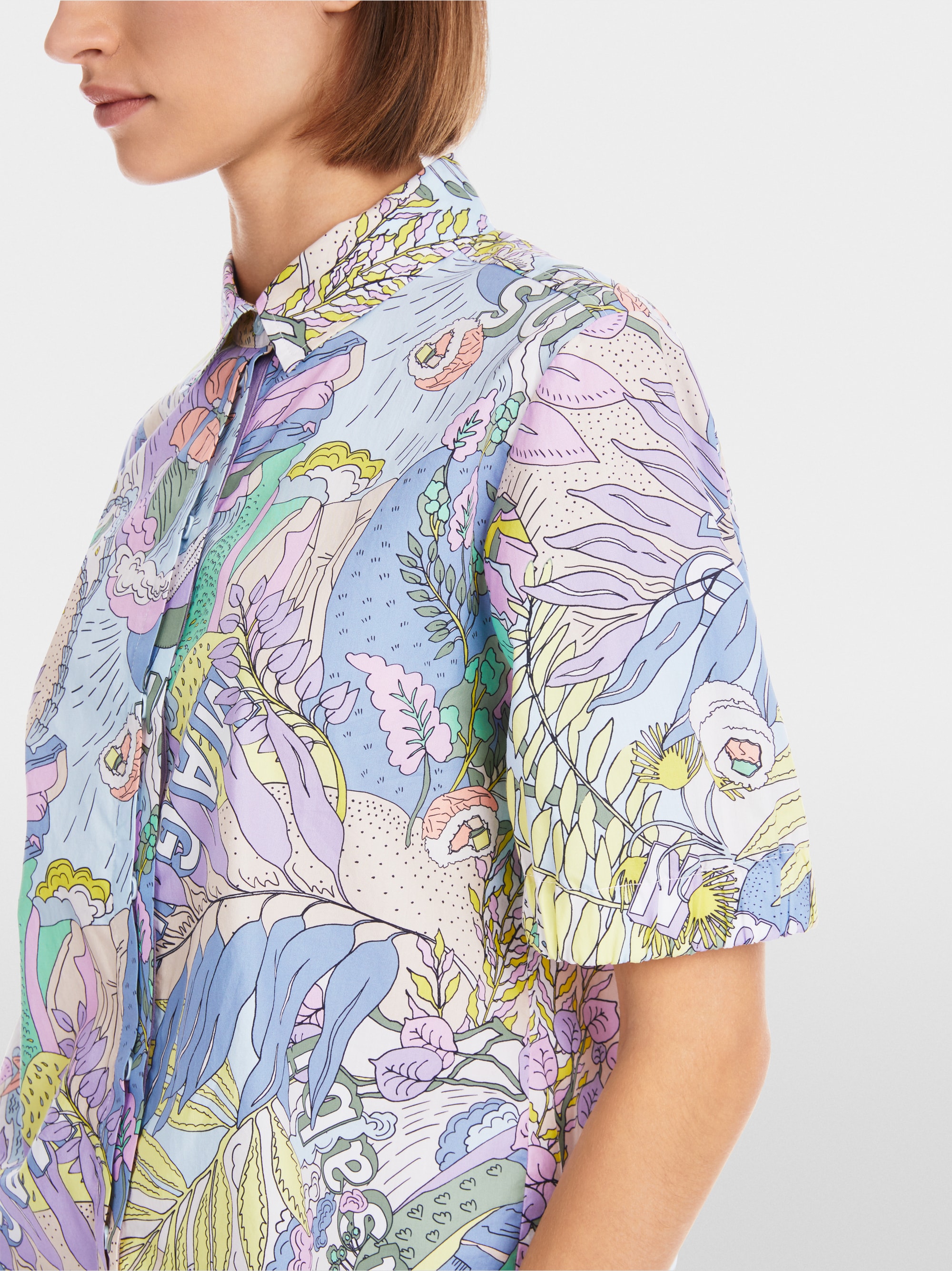 Marc-Cain Rethink Together printed blouse