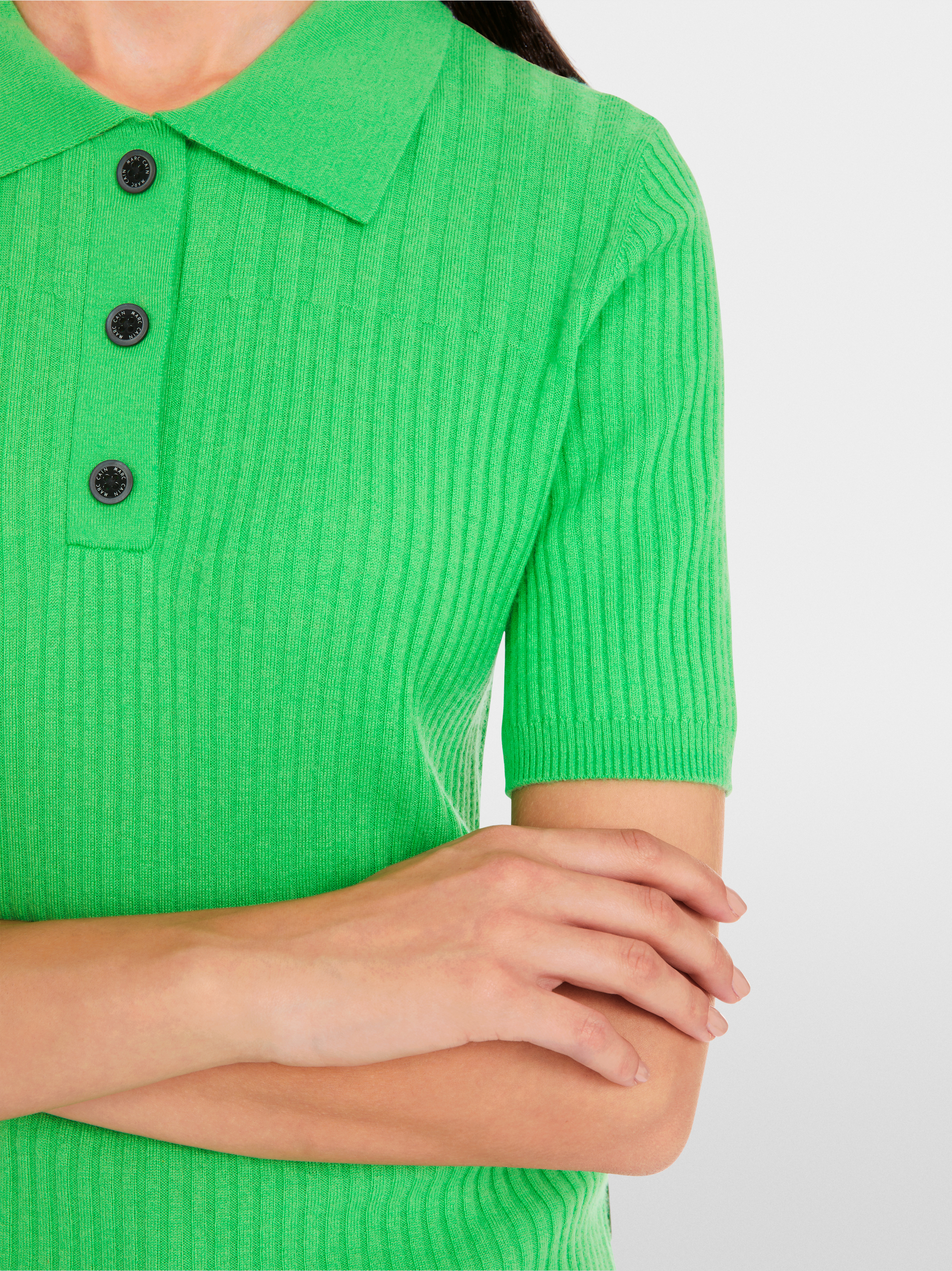 Marc-Cain Polo shirt in wool – 