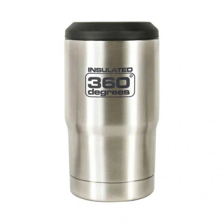 360 Degrees Funda Térmica Cerveza acero - Botella termo beer cozy