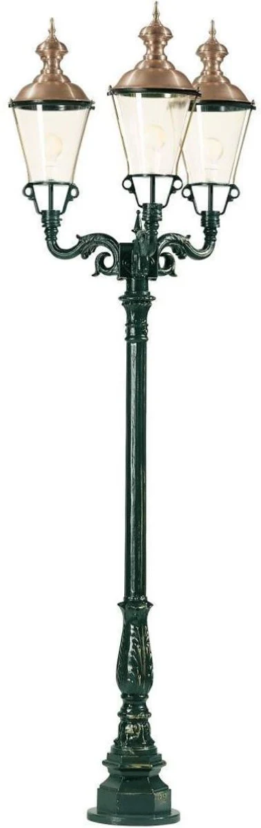 Casa Padrino Linterna de Jardín Art Nouveau 83 x 83 x H. 248 cm - Varios Colores - Lámpara de Pie de Entrada de Manera de Lujo