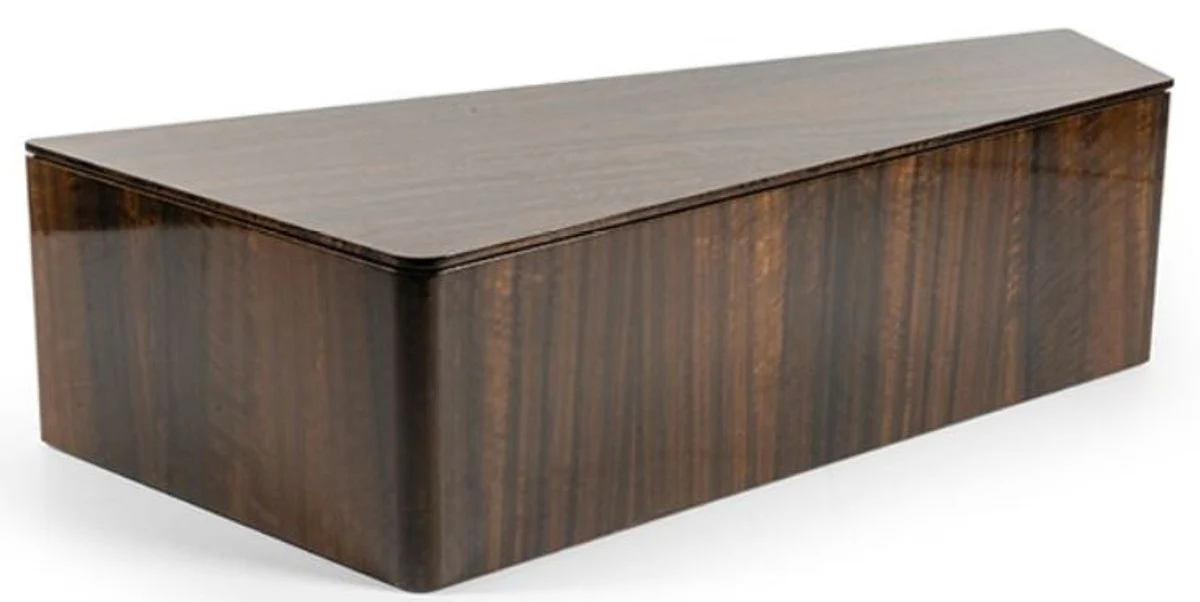 Casa Padrino conjunto de mesa de caf¨¦ de lujo marr¨®n - 2 mesas de sal¨®n rectangulares - Muebles de sala de lujo