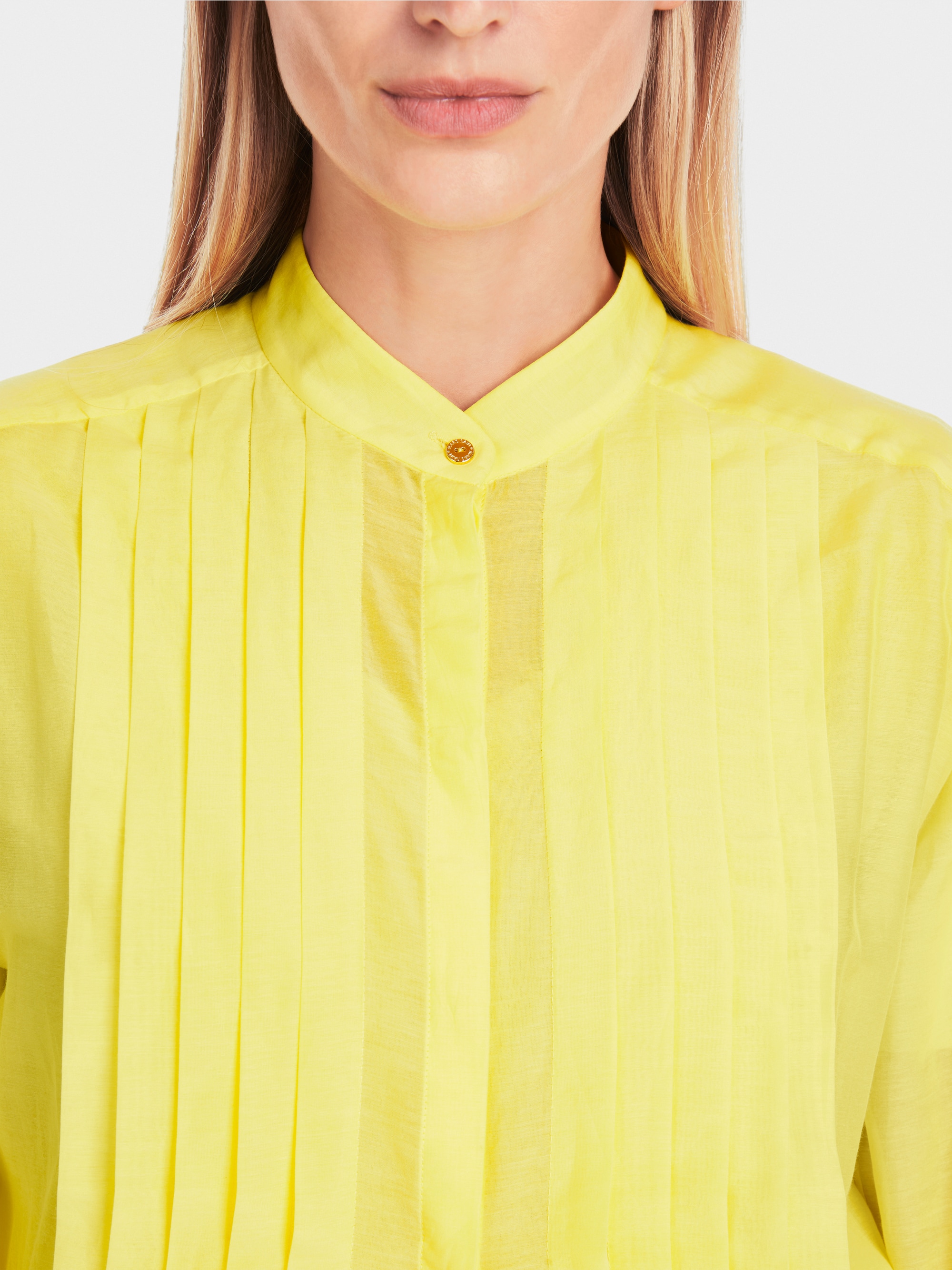 Marc-Cain Long shirt blouse with pintucks
