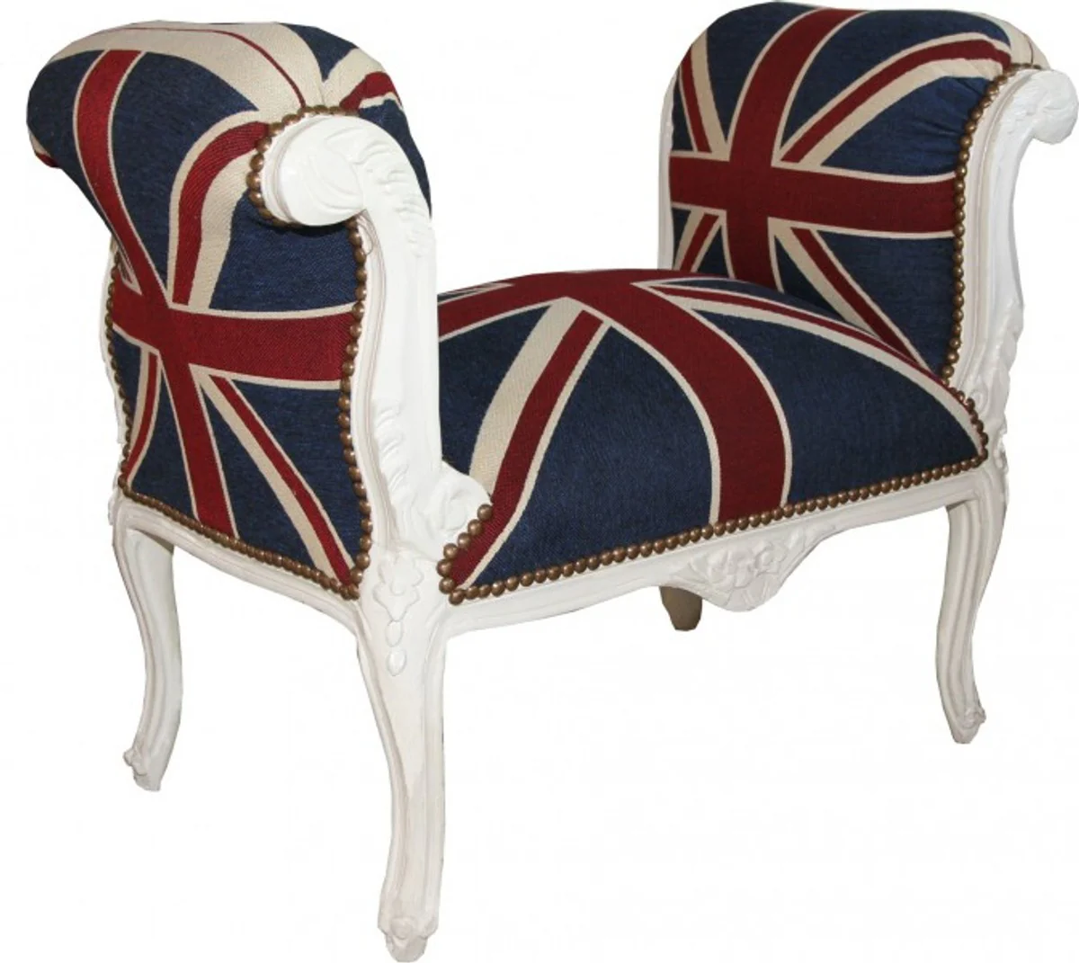 Heces Casa Padrino barroco de heces de gato de uni¨®n / Crema - Banco