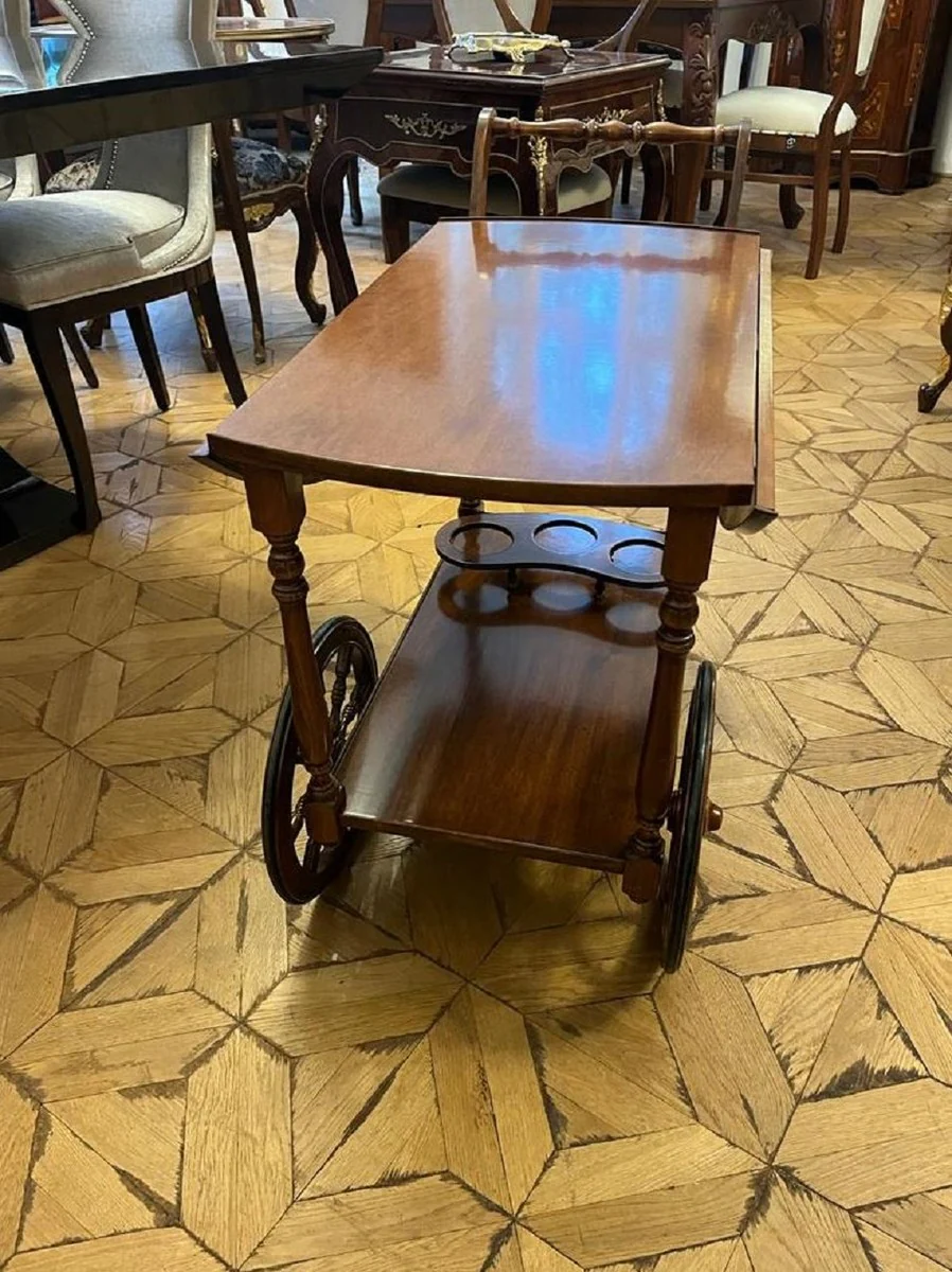 Casa Padrino carrito de servicio Art Nouveau de lujo marr¨®n - Carrito de hotel - Carrito de restaurante - Accesorios de hotel - Accesorios de restaurante - Muebles Art Nouveau