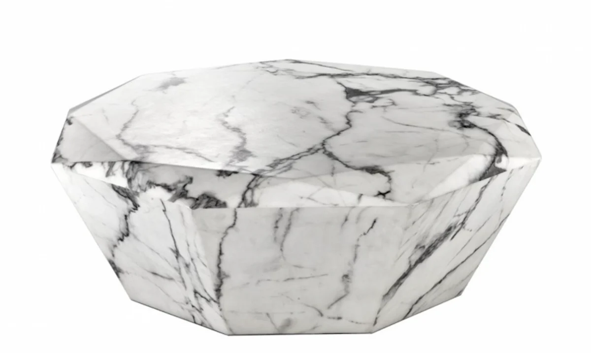 Casa Padrino Art Deco luxury faux marble coffee table - living room coffee table - Luxury Collection