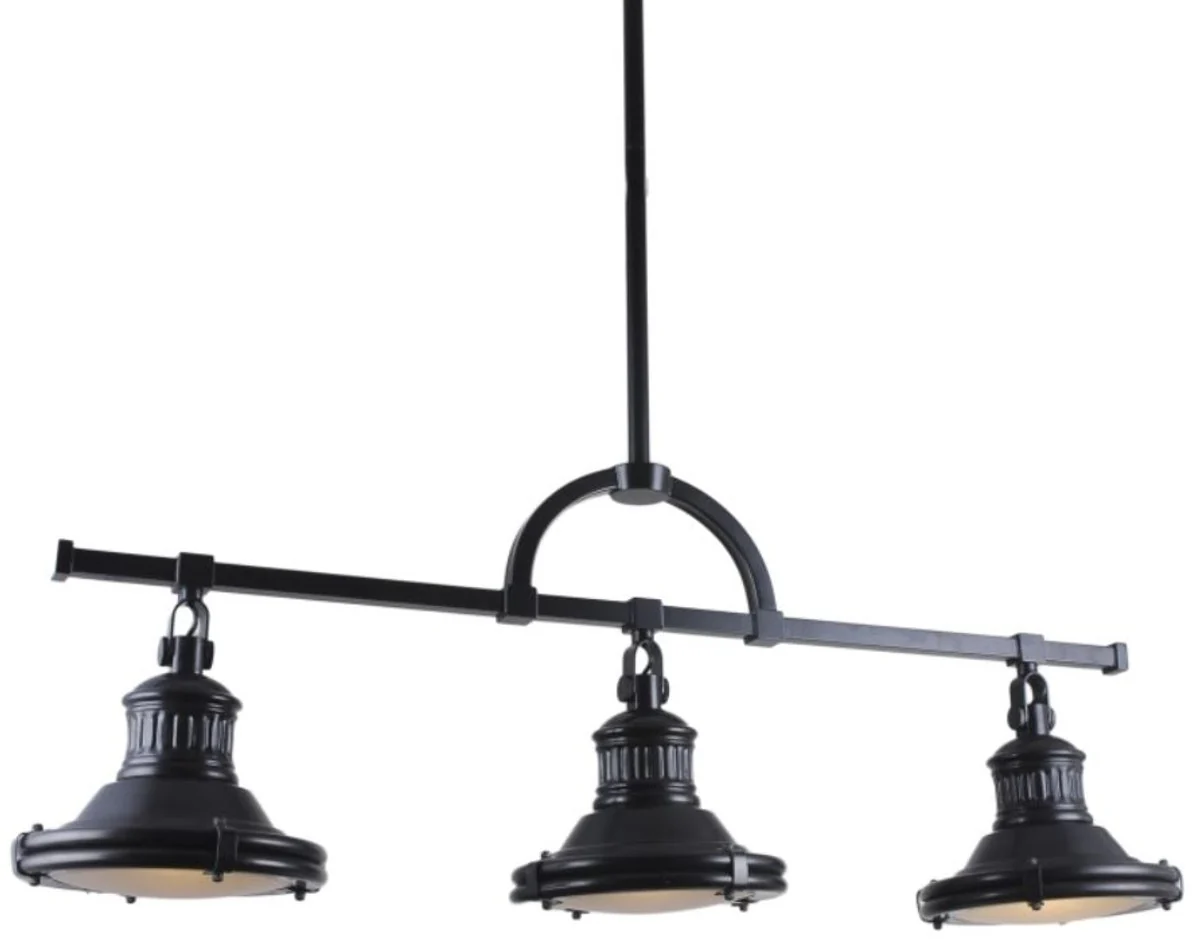 Casa Padrino lámpara colgante de diseño industrial negro 79 cm - Lámpara industrial de metal - Lámpara industrial - Lámparas de diseño industrial