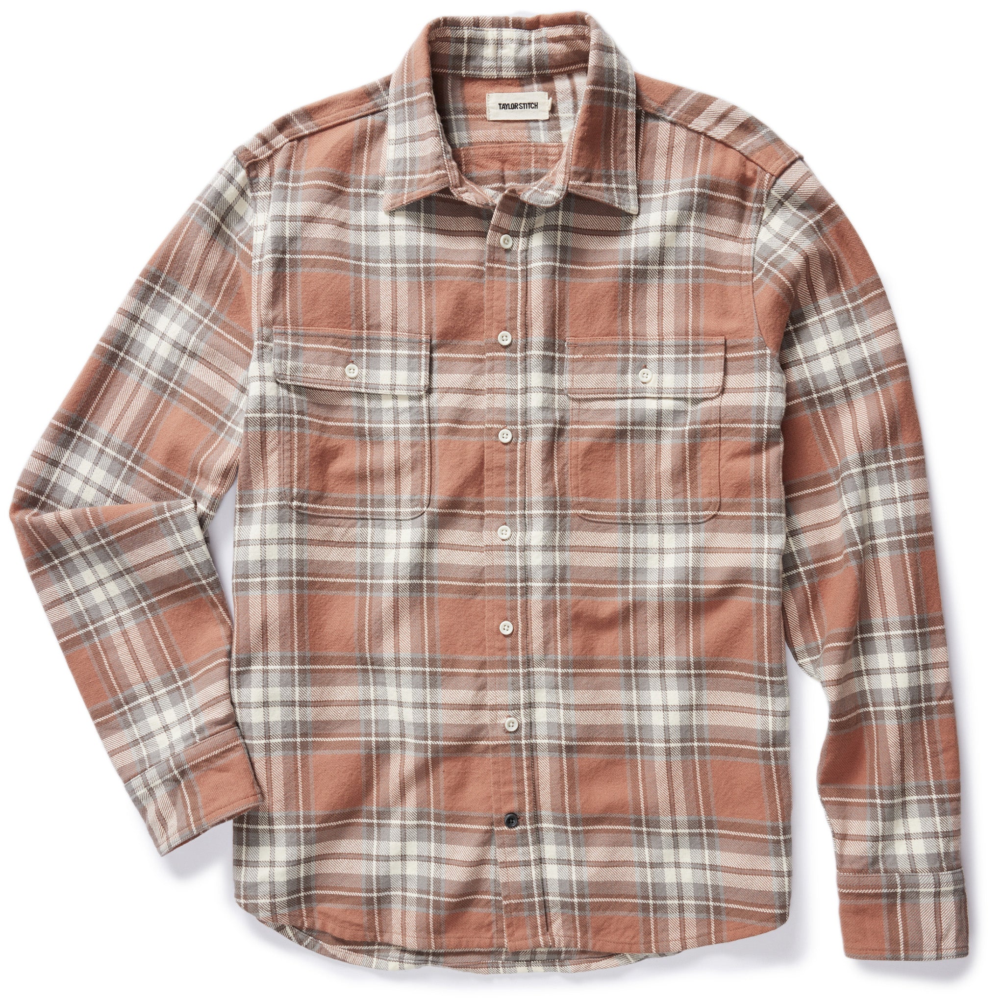 The Ledge Shirt in Sun Baked Brick Plaid