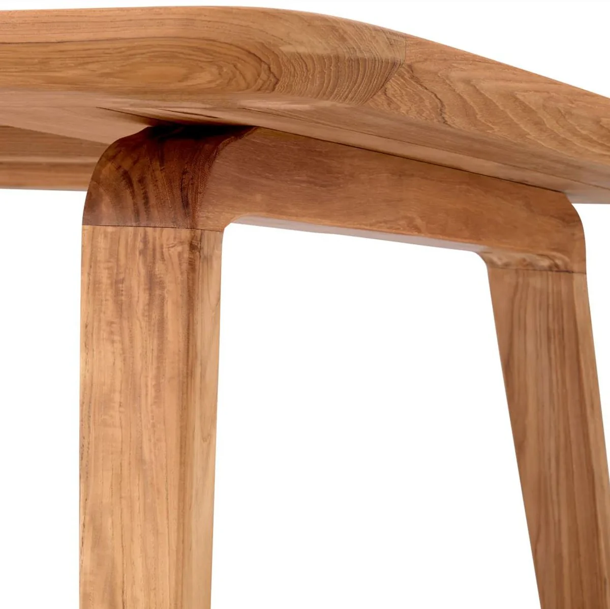 Casa Padrino Mesa de Comedor de Jard¨ªn de Lujo Natural 245 x 110 x A. 76 cm - Mesa de Jard¨ªn Rectangular de Teca - Muebles de Comedor - Muebles de Jard¨ªn - Muebles de Lujo - Calidad de Lujo