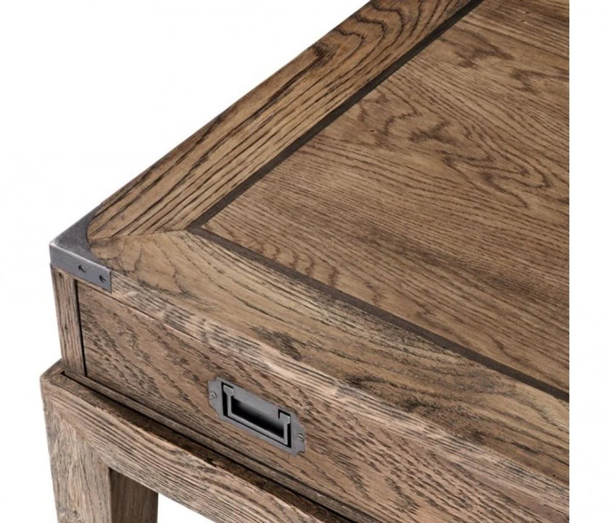 Casa Padrino luxury art deco designer oak wood side table - Luxury Side Table