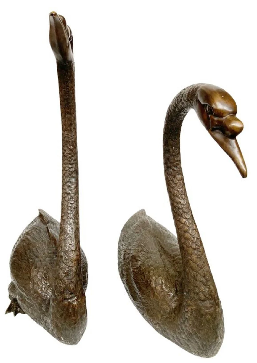 Casa Padrino esculturas de decoración de bronce de lujo cisnes bronce - Figuras de decoración de bronce - Accesorios de Decoración de Hoteles y Restaurantes de Lujo