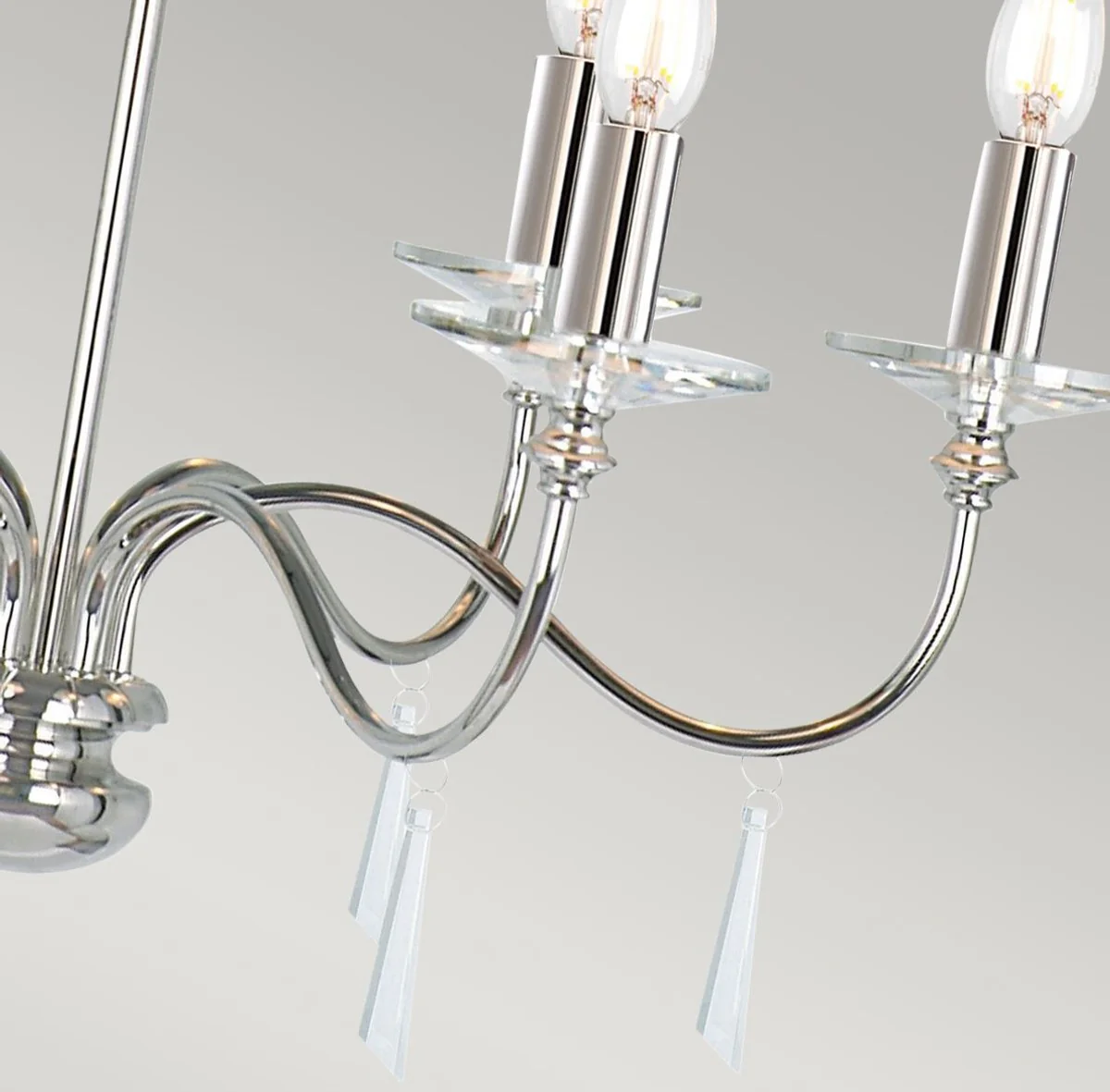 Casa Padrino lámpara de araña de cristal Art Nouveau plata Ø 71 x A. 51 cm - Lámpara de araña de metal redonda - Lámpara de Araña de Salón Barroco y Art Nouveau - Lámparas Barrocos y Art Nouveau