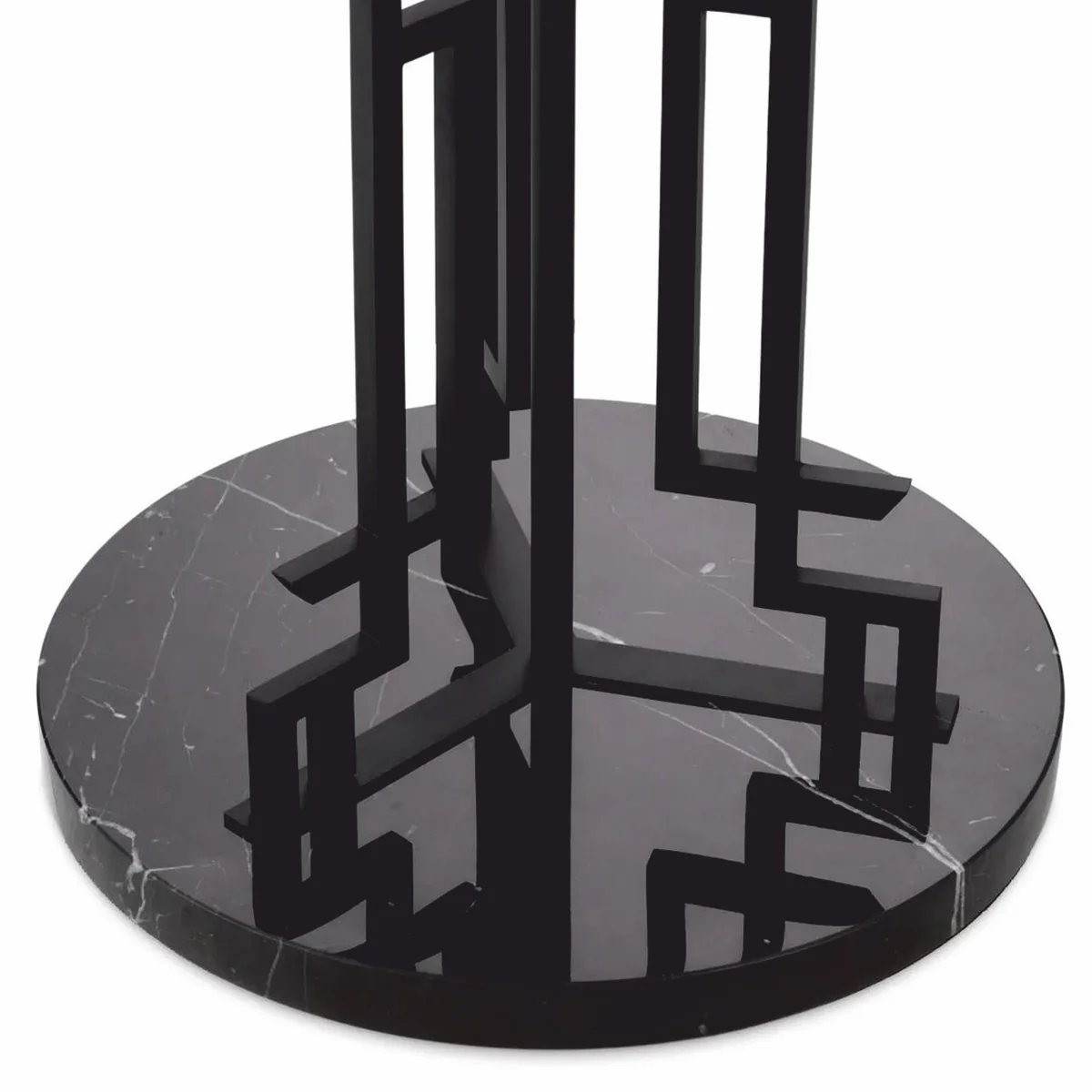 Casa Padrino l¨¢mpara de pie de lujo negro mate / beige Al. 175 cm - Iluminaci¨®n de lujo