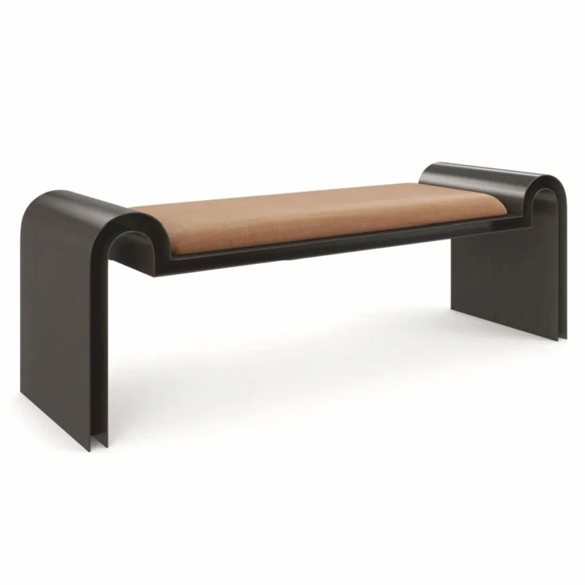 Casa Padrino Banco de Metal de Lujo Marr¨®n / Bronce 142 cm - Muebles de Hotel de Lujo